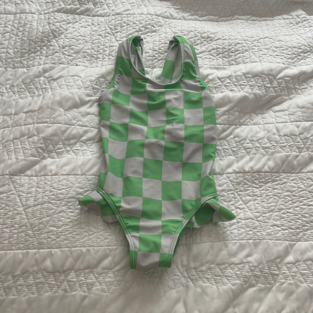 NEW! Green Checked Swimsuit